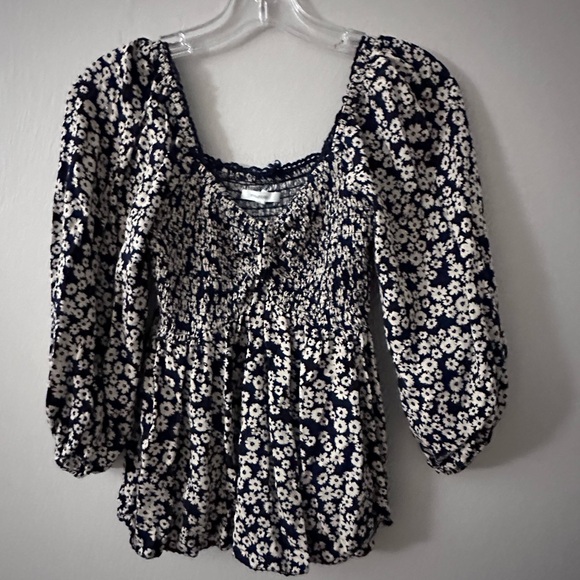 Maurices Tops - Floral black and cream Women's Top